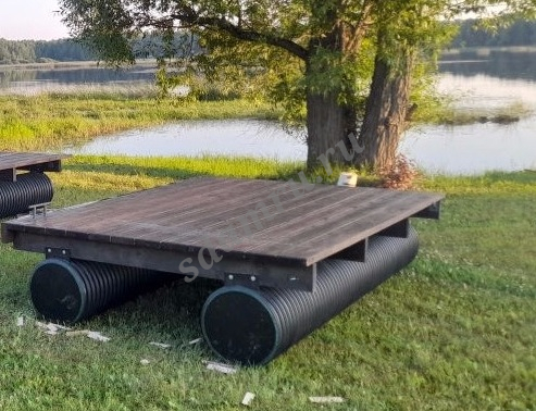 Понтон из труб