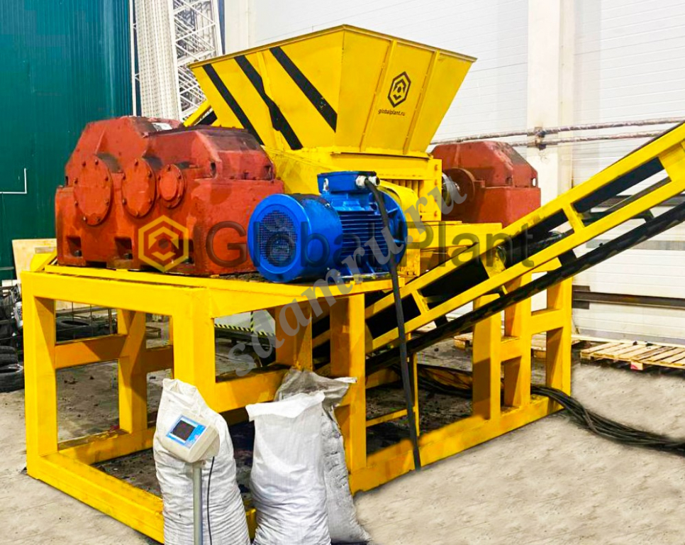 Измельчитель для автомобильных шин Global Recycler 3000